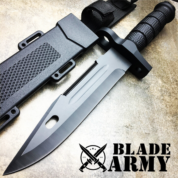 Tactical Survival Rambo Hunting Fixed Blade Bowie Knife