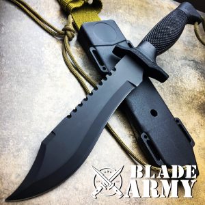 Fixed Blade Bowie Military Tactical Hunter Camping Knife