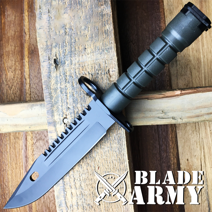 Hunting Knife Military Tactical Survival  Fixed Blade Rambo Army