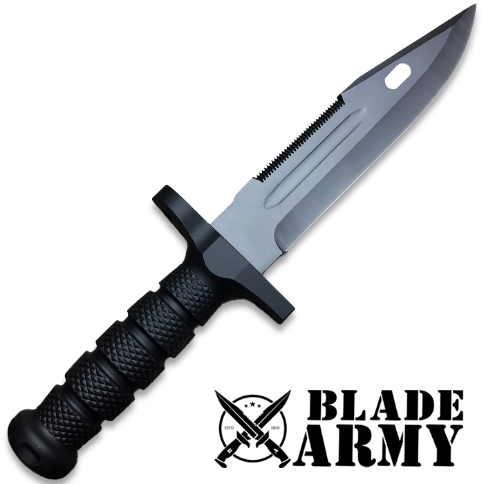 Tactical Survival Rambo Hunting Fixed Blade Bowie Knife