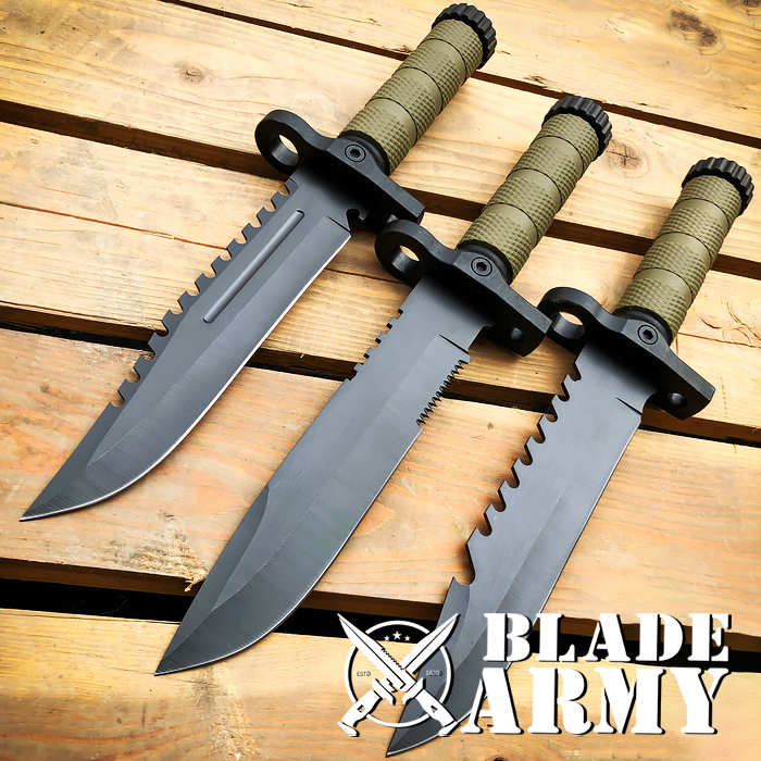 Tactical Hunting Fixed Blade Army Survival Knife